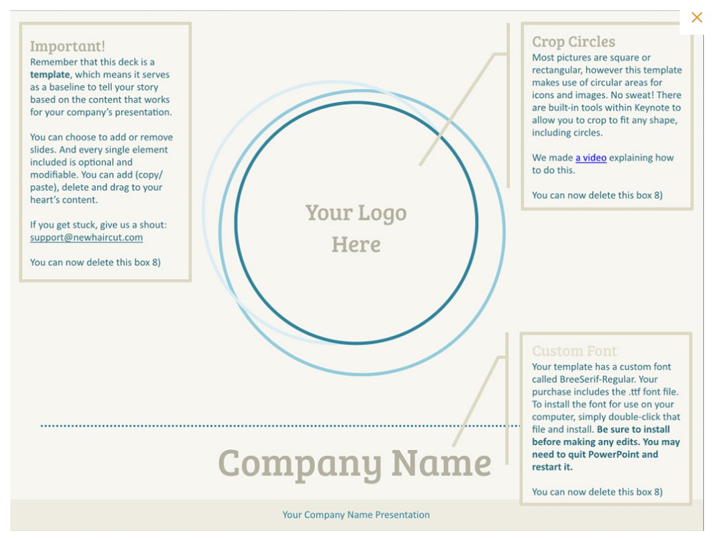 The image (above) is from New Haircut's pitch deck template and can be downloaded here; http://newhaircut.com/pitch-deck-design.